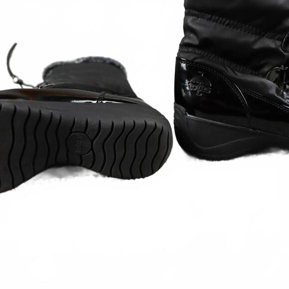 Y2K TOTES Brand Lace Up Faux Fur W's 8 Medium Winter Boots - Picture 6 of 8